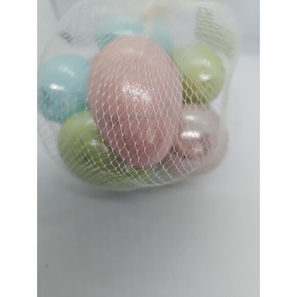 2 PK- 12 Pastel Silver Marbleized Plastic Easter Egg Vase Fill Spring Home Decor - Picture 3 of 6